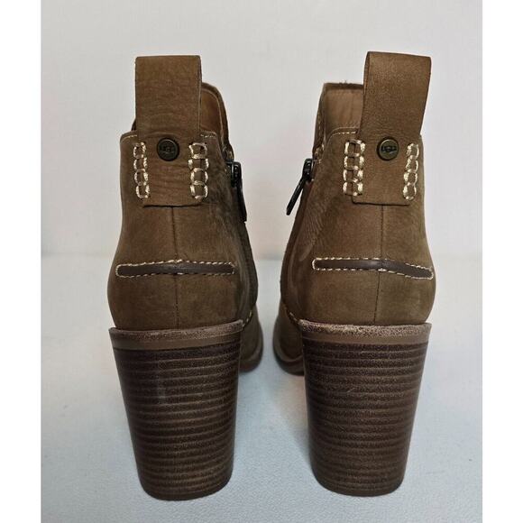 UGG Australia Womens Pixley Tan Ankle Boots Bootie Stacked Size 10 1095057 - Picture 7 of 10